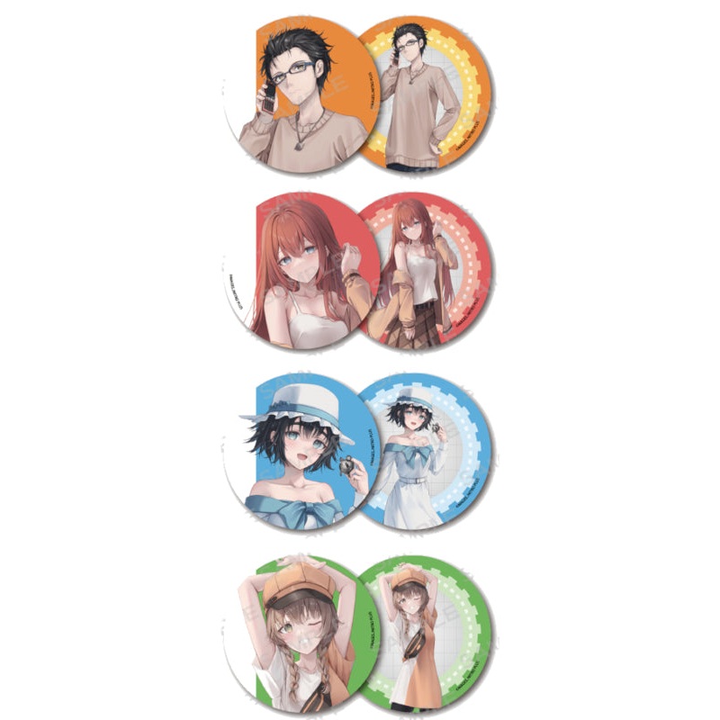 STEINS;GATE i-rights,LLC 76mm Can Badge 2 Set Original Illustration(Resale)