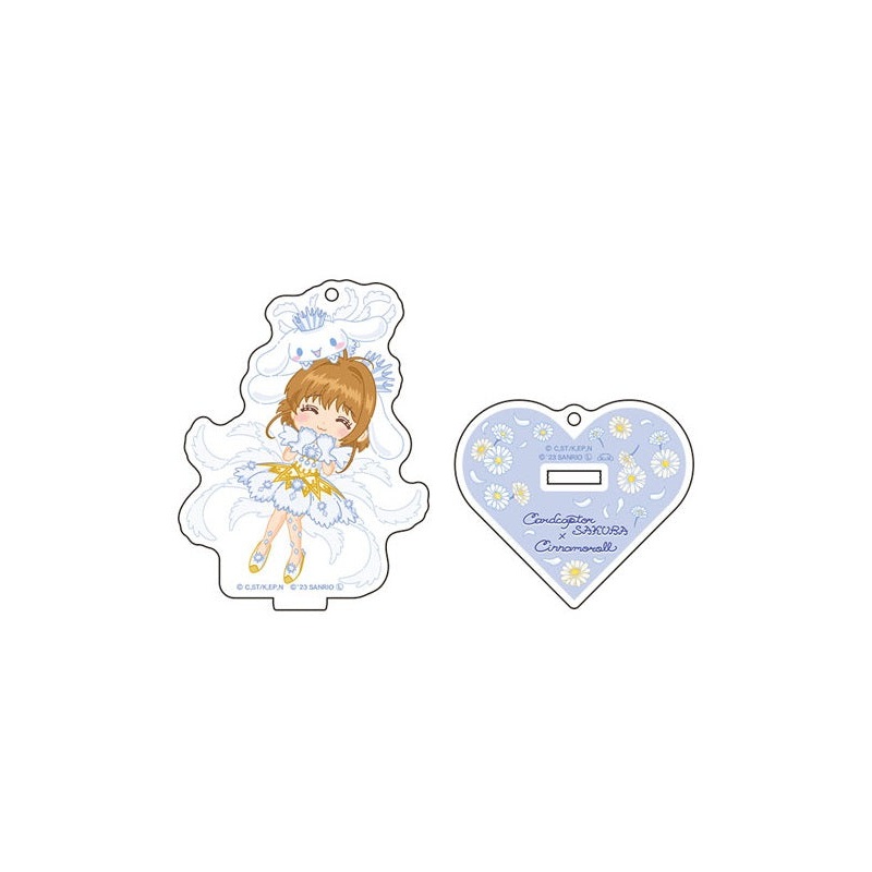 Cardcaptor Sakura x Sanrio Characters UpFields Acrylic Stand Key Chain Flower Ver. Sakura x Cinnamoroll