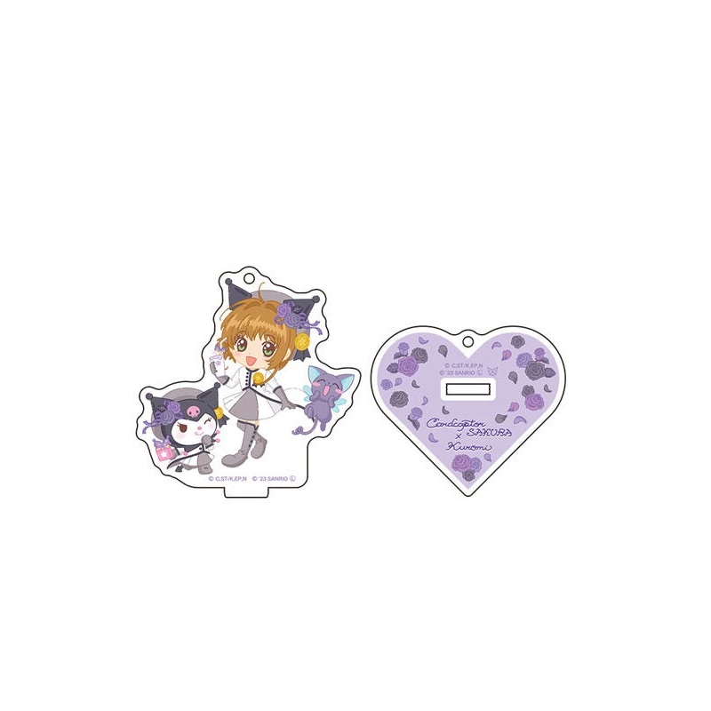 Cardcaptor Sakura x Sanrio Characters UpFields Acrylic Stand Key Chain Flower Ver. Sakura x Kuromi