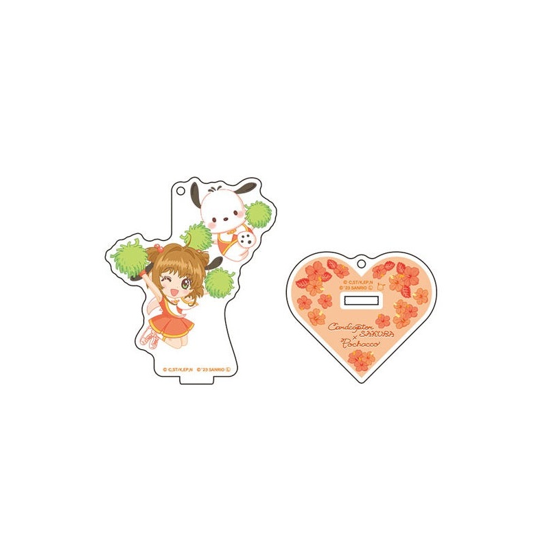 Cardcaptor Sakura x Sanrio Characters UpFields Acrylic Stand Key Chain Flower Ver. Sakura x Pochacco