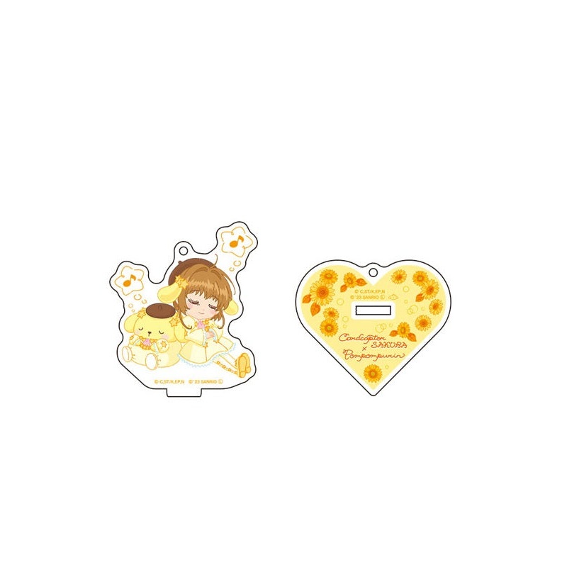 Cardcaptor Sakura x Sanrio Characters UpFields Acrylic Stand Key Chain Flower Ver. Sakura x Pom Pom Purin