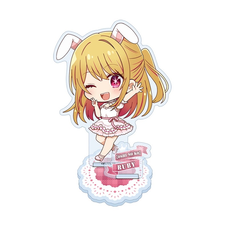 Oshi no Ko Seasonal-Plants Puchichoko Acrylic Stand Ruby White Dress