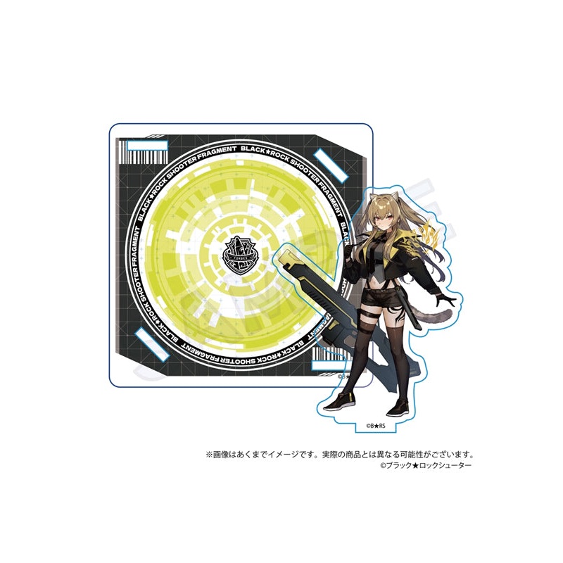 Black Rock Shooter FRAGMENT Y Line Acrylic Stand Coaster Nichola