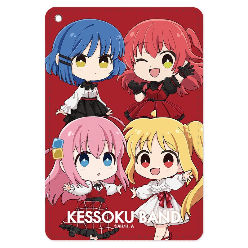 Bocchi the Rock! armabianca Kessoku Band Chibi Chara Red Dress Ver. 1 Pocket Pass Case