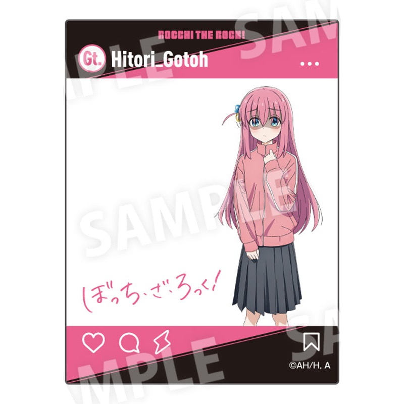 Bocchi the Rock! Culture Entertainment SNS Style Acrylic Card Gotoh Hitori
