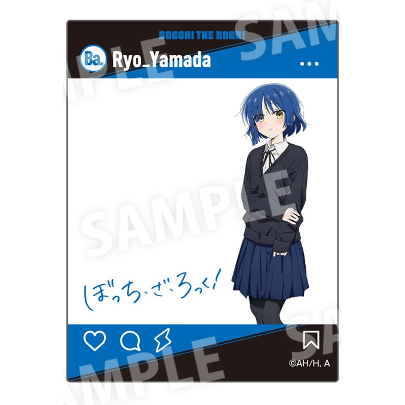 Bocchi the Rock! Culture Entertainment SNS Style Acrylic Card Yamada Ryo