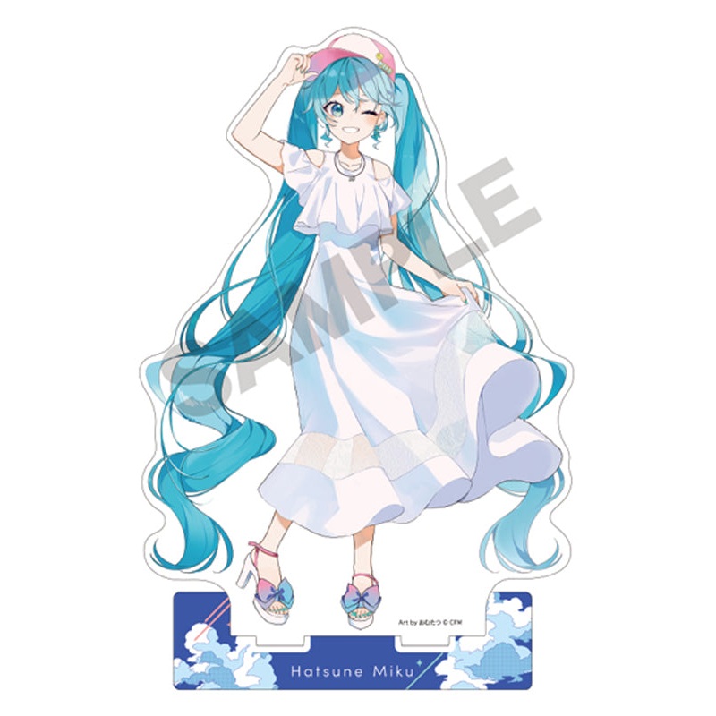 Hatsune Miku Crux Acrylic Stand White Dress