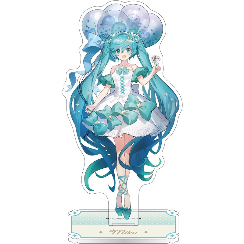 Hatsune Miku Series Movic Acrylic Stand Hatsune Miku 16th Birthday Hatsune Miku