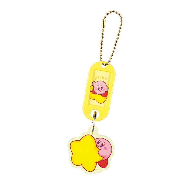 Kirby's Dream Land T's Factory Name Tag Key Chain Yellow
