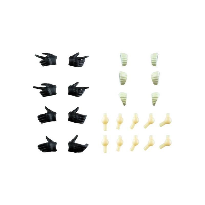 LAOP08 TomyTec LittleArmory Tactical Gloves for Sousai Shojo Teien (Black)
