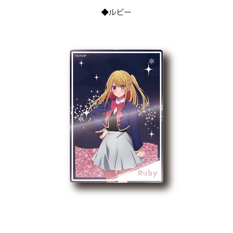 Oshi no Ko TAPIOCA Glitter Acrylic Block Ruby