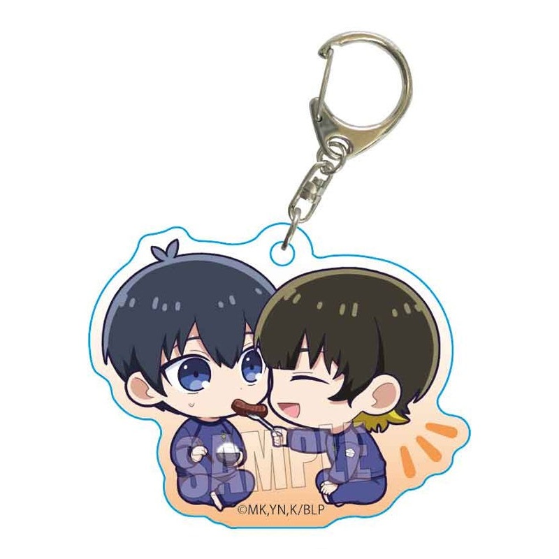 Blue Lock Bell House Petit Memo! Acrylic Key Chain Isagi & Bachira