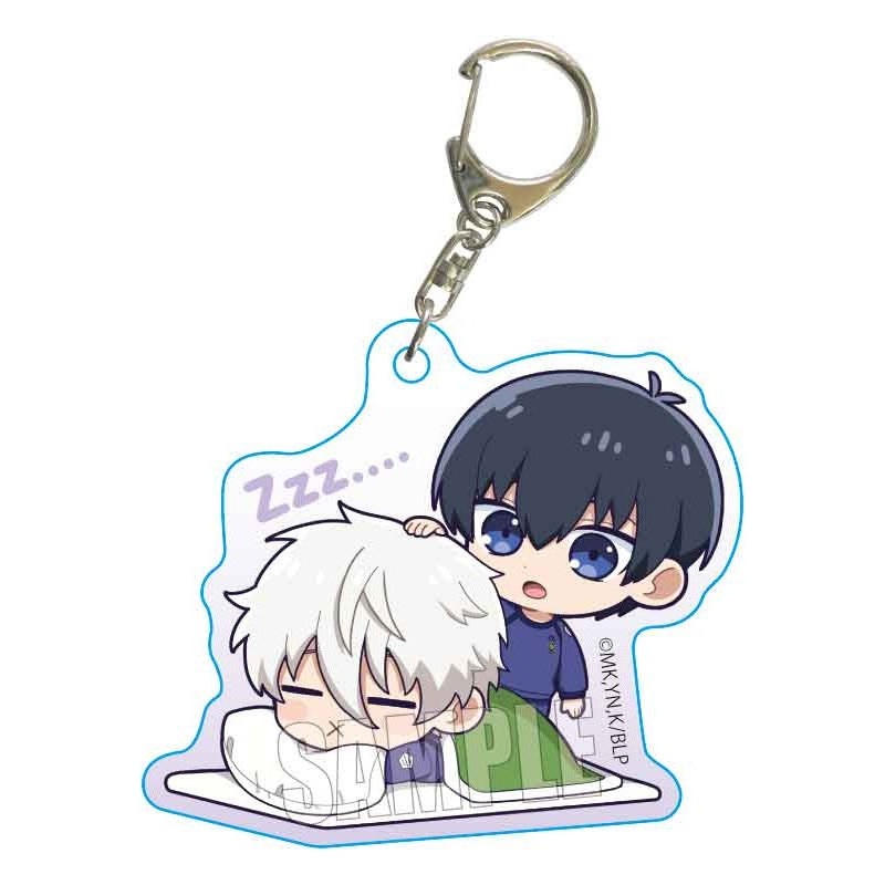 Blue Lock Bell House Petit Memo! Acrylic Key Chain Isagi & Nagi