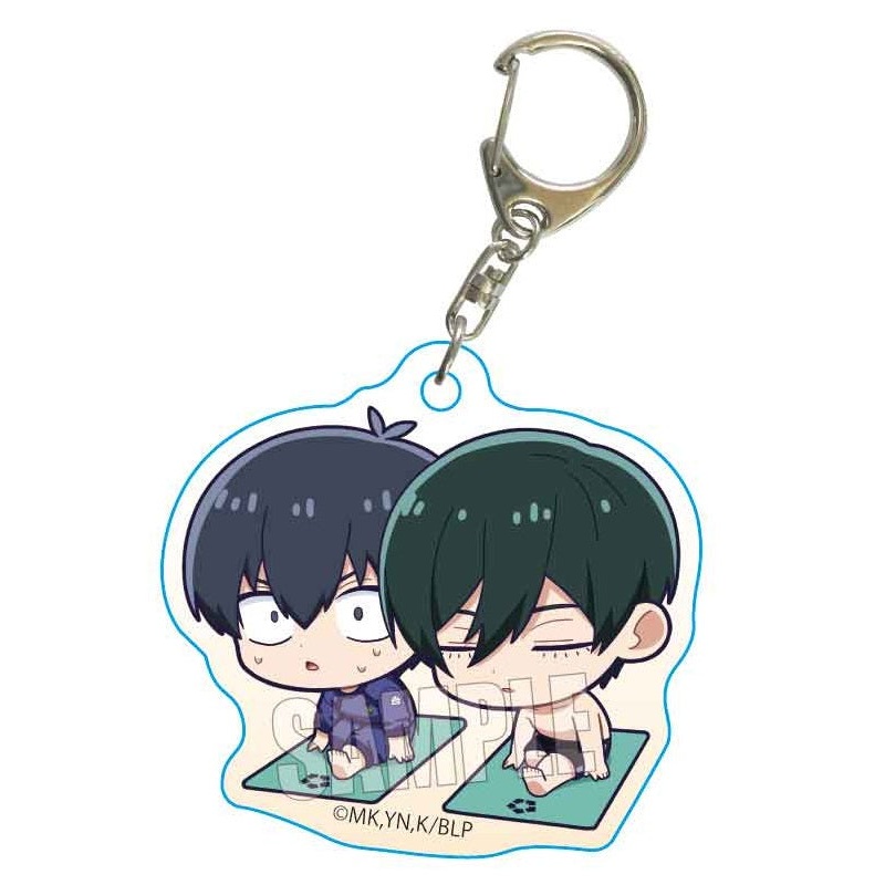 Blue Lock Bell House Petit Memo! Acrylic Key Chain Isagi & Rin