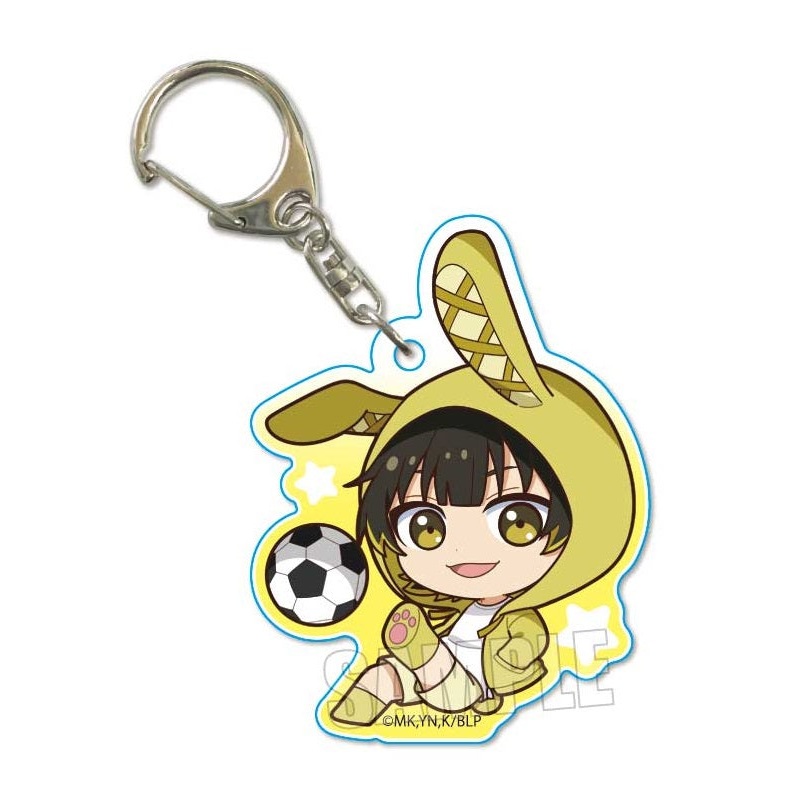 Blue Lock Bell House Pukasshu Acrylic Key Chain Bachira Meguru