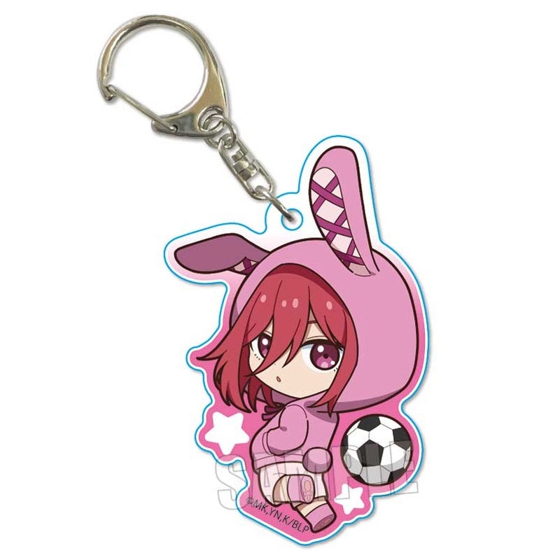 Blue Lock Bell House Pukasshu Acrylic Key Chain Chigiri Hyoma