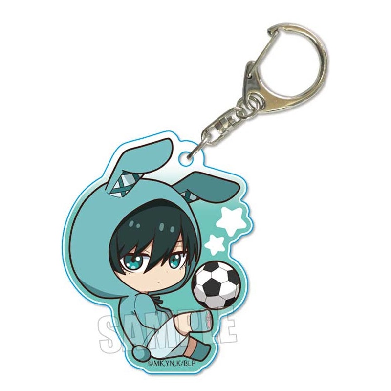 Blue Lock Bell House Pukasshu Acrylic Key Chain Itoshi Rin