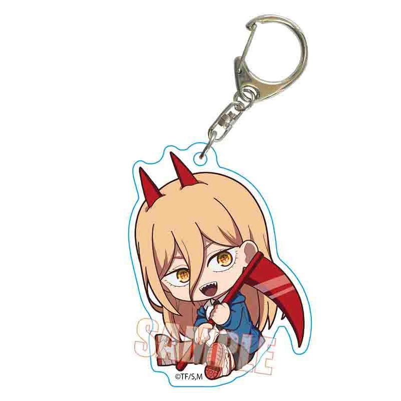 Chainsaw Man Bell House GyuGyutto Acrylic Key Chain Power