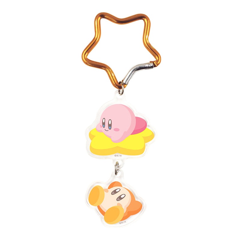 Kirby's Dream Land T's Factory Acrylic Key Chain with Carabiner Warp Star