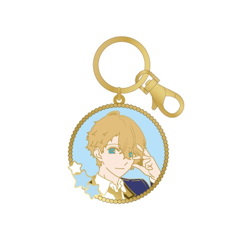 Oshi no Ko TAPIOCA Stained Glass Style Key Chain Aqua