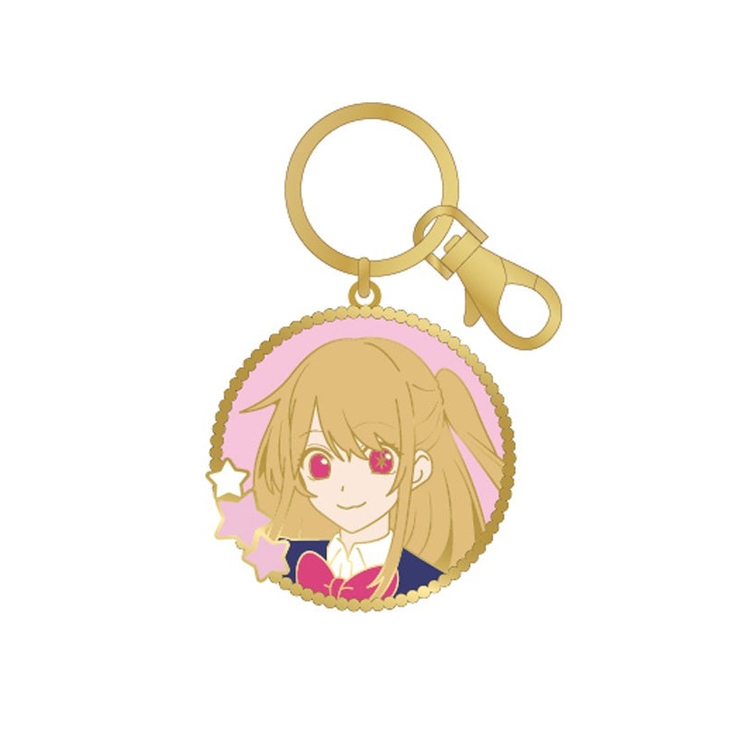 Oshi no Ko TAPIOCA Stained Glass Style Key Chain Ruby