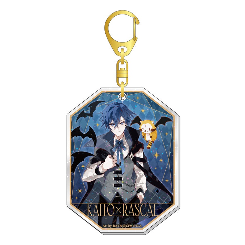 Hatsune Miku x Rascal the Raccoon Caravan 2023 Lame Acrylic Key Chain KAITO