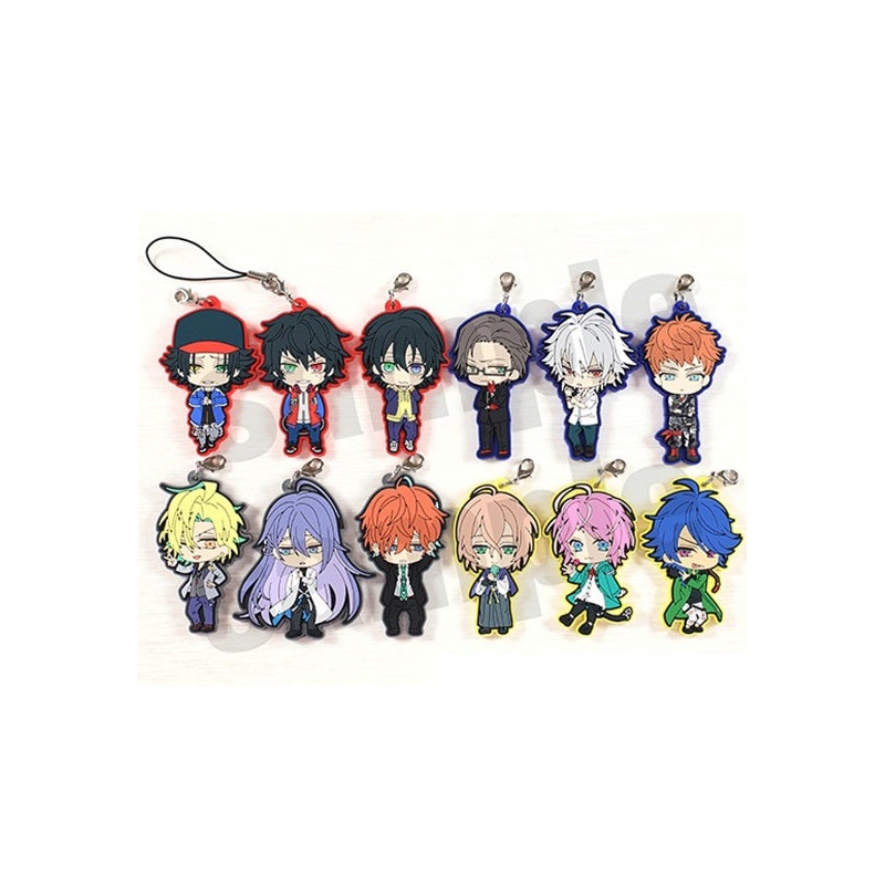 Hypnosismic -Division Rap Battle- Movic Rubber Strap Collection Ikebukuro Division & Yokohama Division & Shibuya Division & Shinjuku Division Chibi Chara(1 Random)