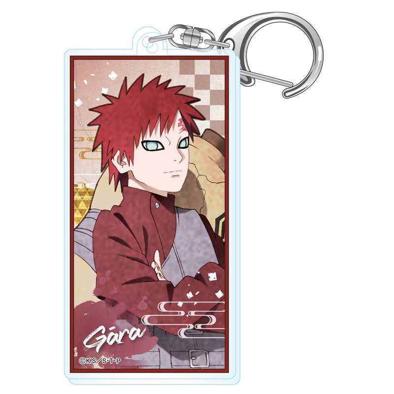NARUTO -Shippuden- Twinkle Vintage Series Acrylic Banner Key Chain Gaara