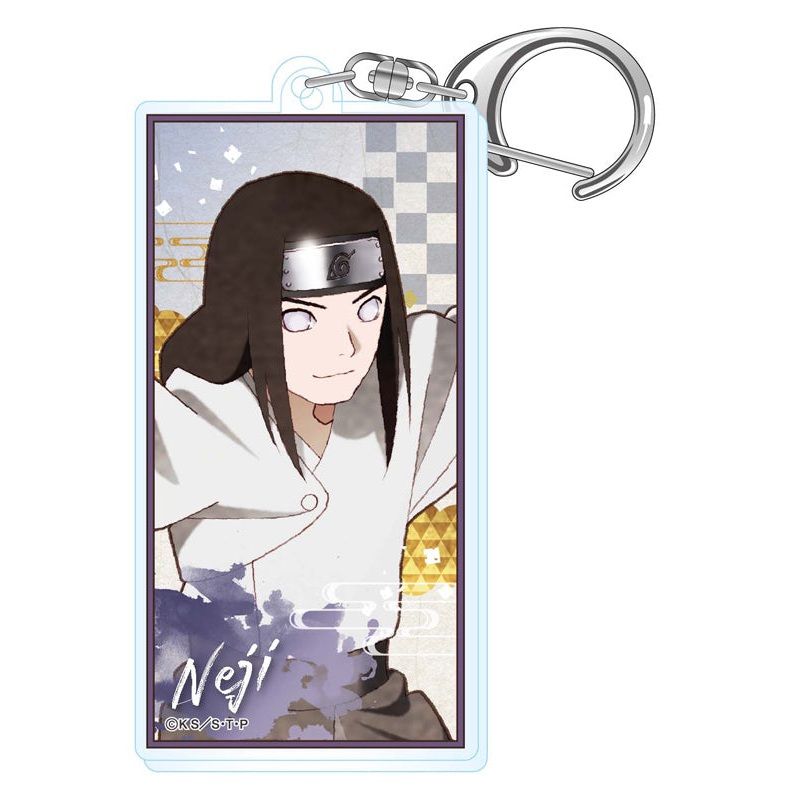 NARUTO -Shippuden- Twinkle Vintage Series Acrylic Banner Key Chain Hyuga Neji