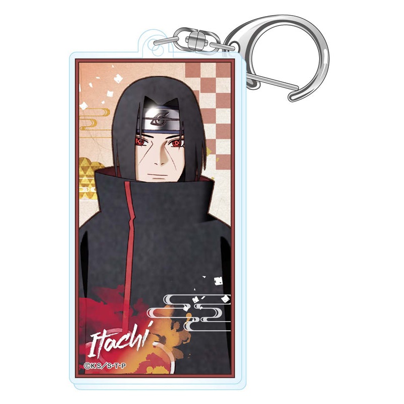 NARUTO -Shippuden- Twinkle Vintage Series Acrylic Banner Key Chain Uchiha Itachi