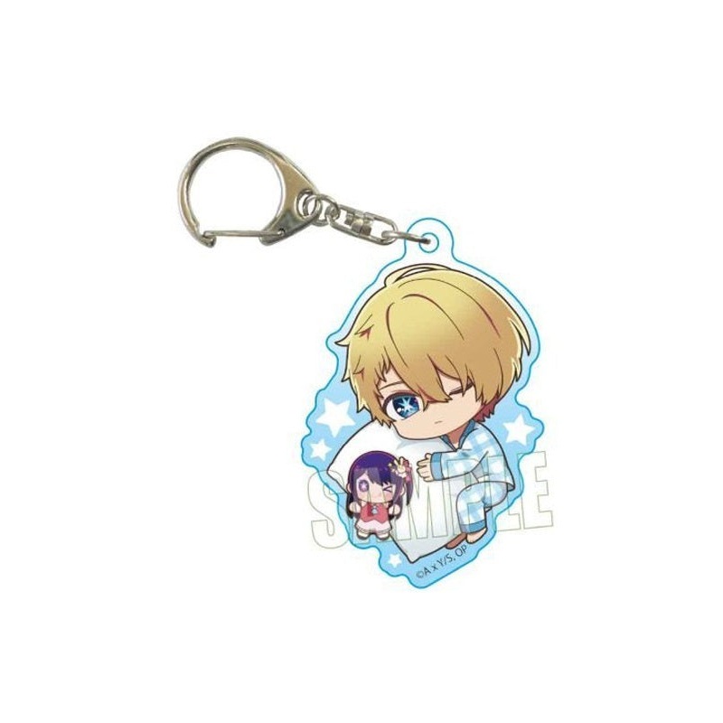 Oshi no Ko Bell House GyuGyutto Acrylic Key Chain Aqua Oyasumi Ver.