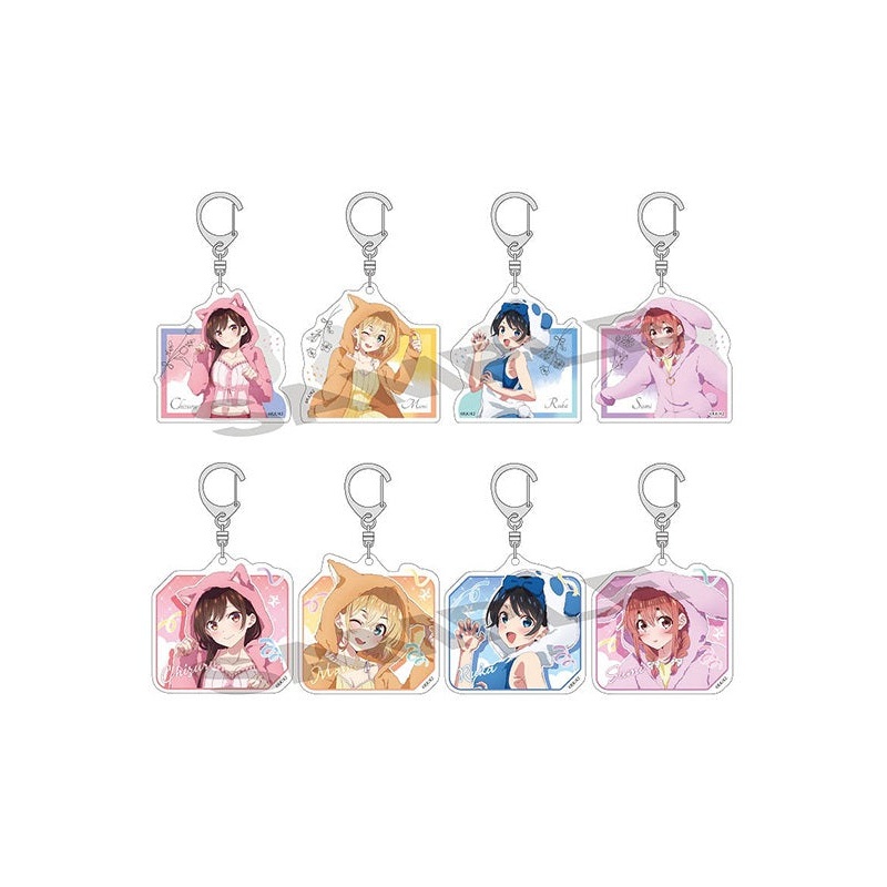 Rent-A-Girlfriend Crux Trading Acrylic Key Chain Kemomimi Hoodie(1 Random)