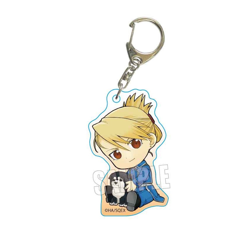 Fullmetal Alchemist Bell House GyuGyutto Acrylic Key Chain Riza Hawkeye