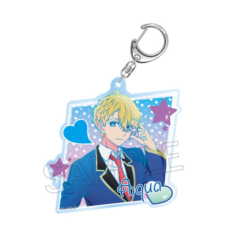 Oshi no Ko Twinkle Vivid Line Acrylic Key Chain Aqua