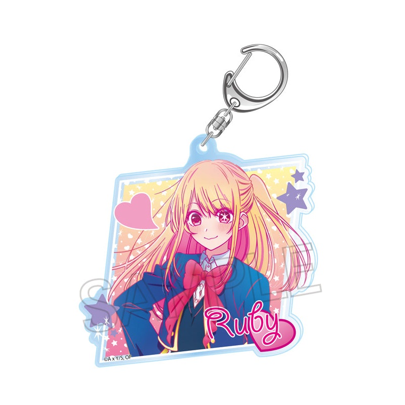 Oshi no Ko Twinkle Vivid Line Acrylic Key Chain Ruby