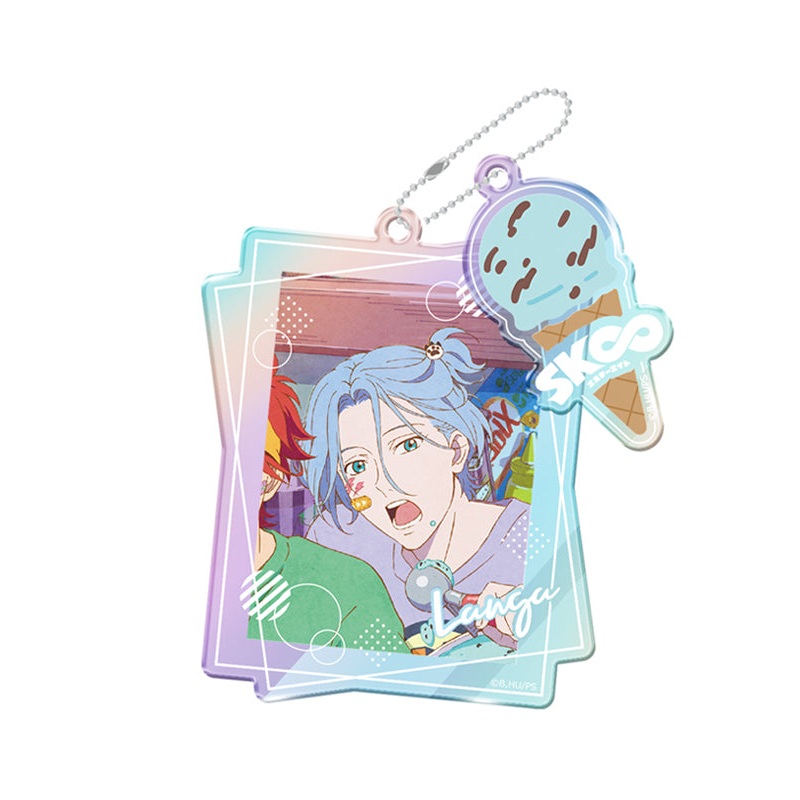 SK8 the Infinity azumaker Hologram Acrylic Key Chain B Langa