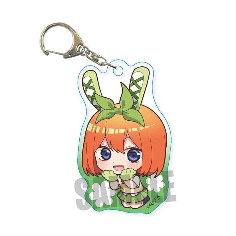 The Quintessential Quintuplets Specials Bell HousePukasshu Acrylic Key Chain Nakano Nakano Yotsuba Usamimi Ver.