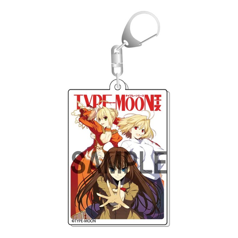 TYPE-MOON Ace KADOKAWA Cover Illustration Acrylic Key Chain Nero & Arcueid & Aoko