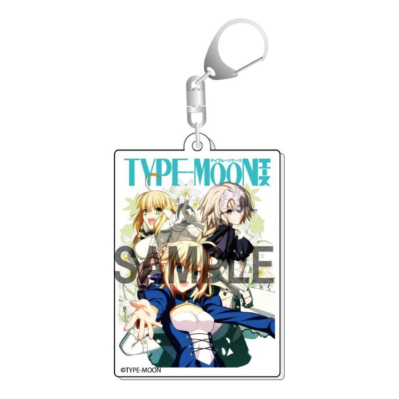 TYPE-MOON Ace KADOKAWA Cover Illustration Acrylic Key Chain Nero & Jeanne & Altria