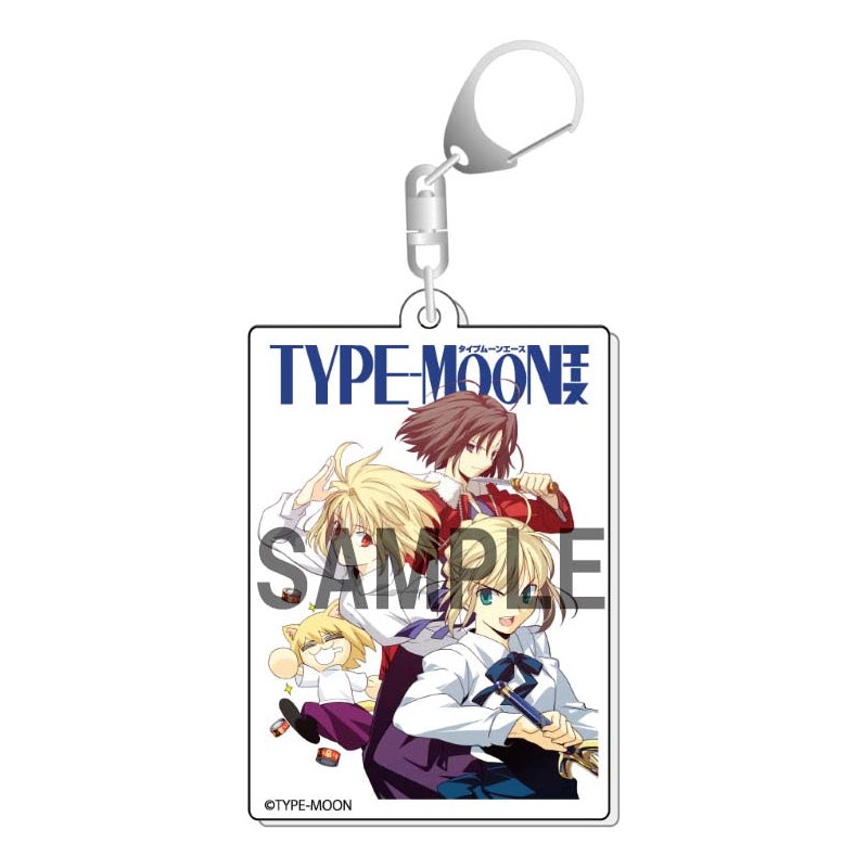 TYPE-MOON Ace KADOKAWA Cover Illustration Acrylic Key Chain Shiki & Arcueid & Saber