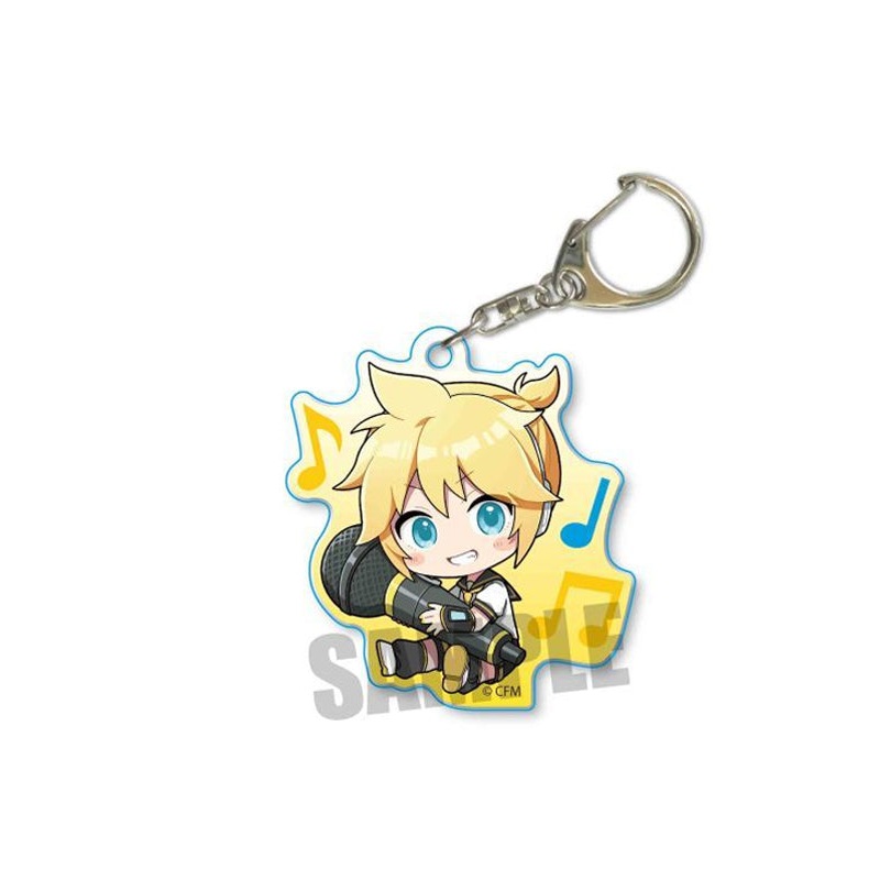 Vocaloid Character Miku Hatsune Bell House GyuGyutto Acrylic Key Chain Kagamine Len