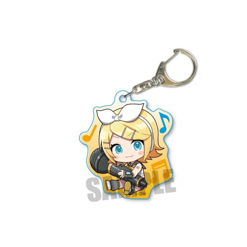 Vocaloid Character Miku Hatsune Bell House GyuGyutto Acrylic Key Chain Kagamine Rin