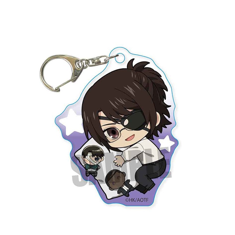 Attack on Titan Bell House GyuGyutto Acrylic Key Chain Hans Zoe Oyasumi Ver.