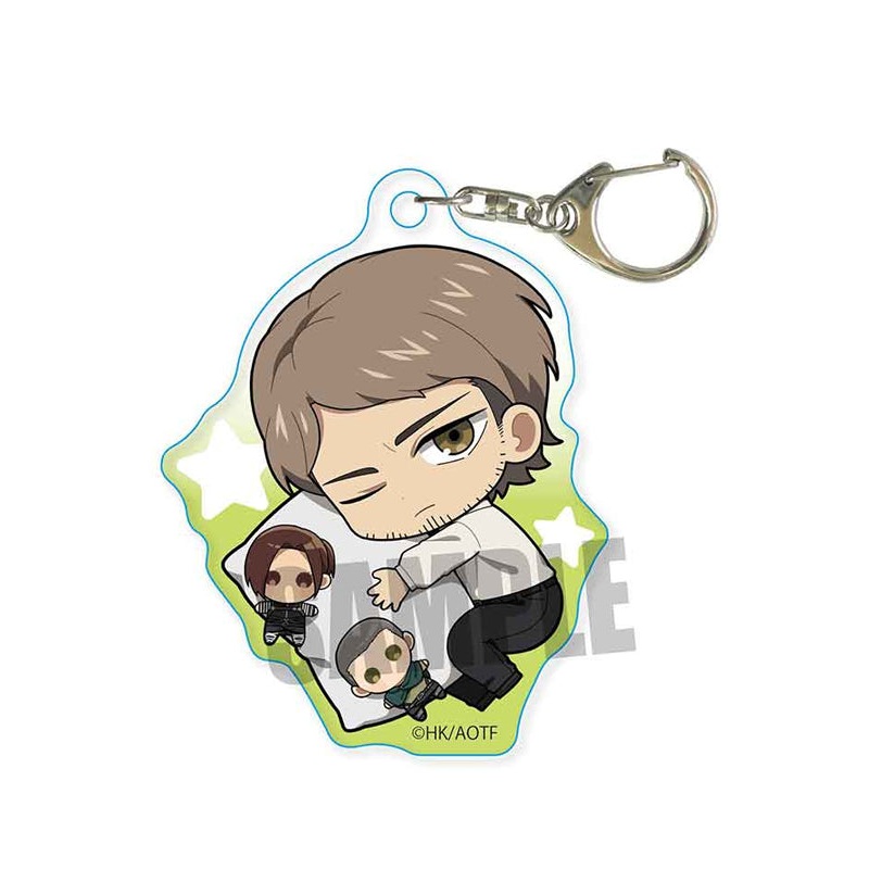 Attack on Titan Bell House GyuGyutto Acrylic Key Chain Jean Kirstein Oyasumi Ver.