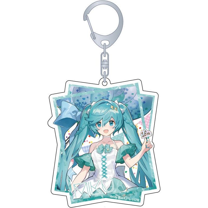 Hatsune Miku Series Movic Acrylic Key Chain Hatsune Miku 16th Birthday Hatsune Miku
