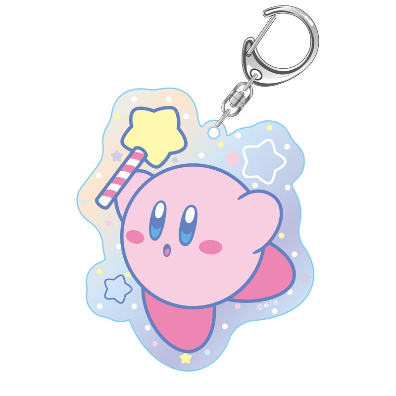 Kirby's Dream Land Twinkle Aurora Acrylic Key Chain C Kirby, Star Rod