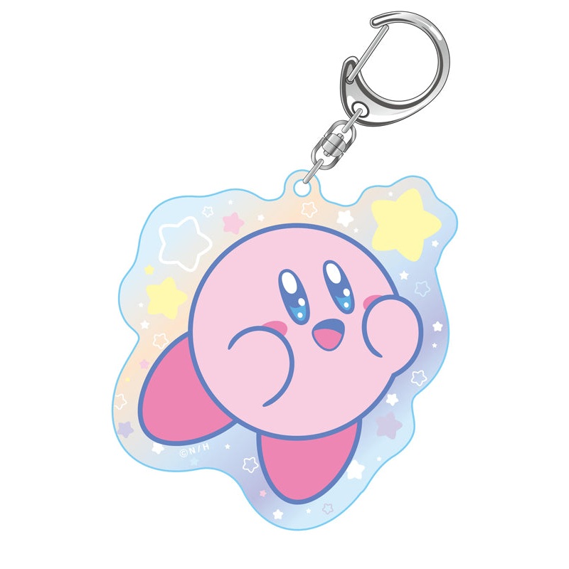 Kirby's Dream Land Twinkle Aurora Acrylic Key Chain D Kirby, Smile