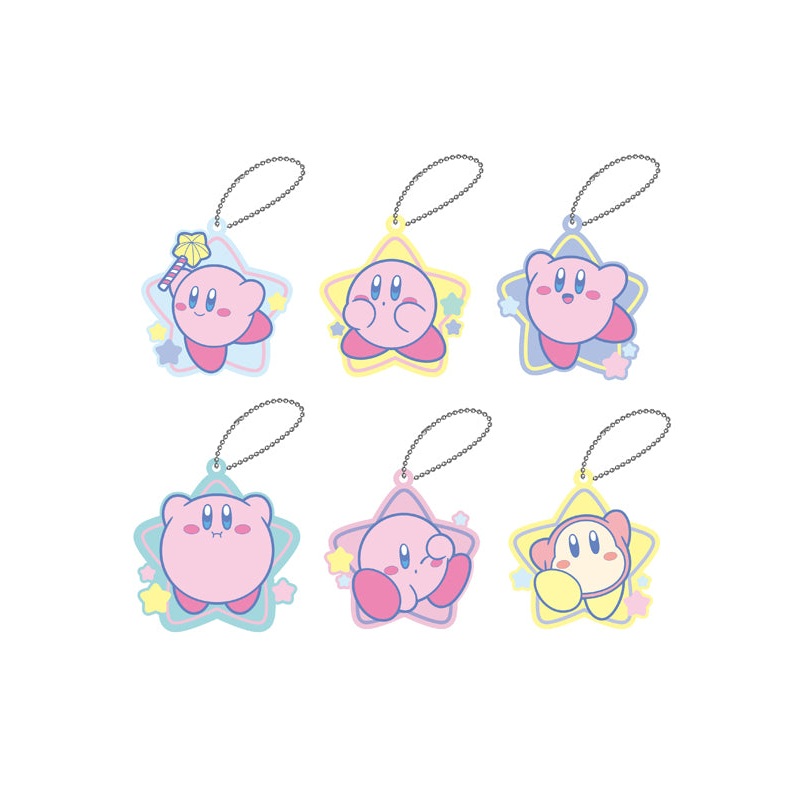 Kirby's Dream Land Twinkle Clear Rubber Key Chain (1 Random)