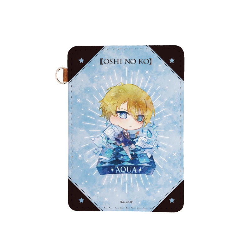 Oshi no Ko CS.FRONT Chara Deru Art Leather Pass Case 02 Aqua