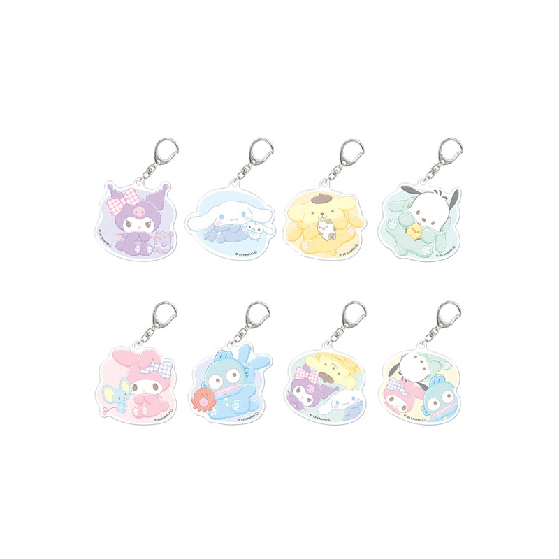 Sanrio Characters Crux Mokotto Trading Acrylic Key Chain(1 Random)